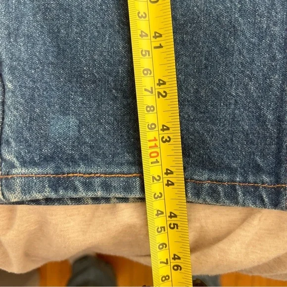 90s Wrangler 14MWG Cowgirl Blue 15x34 Vintage Made in USA Jeans Womens - Picture 7 of 9